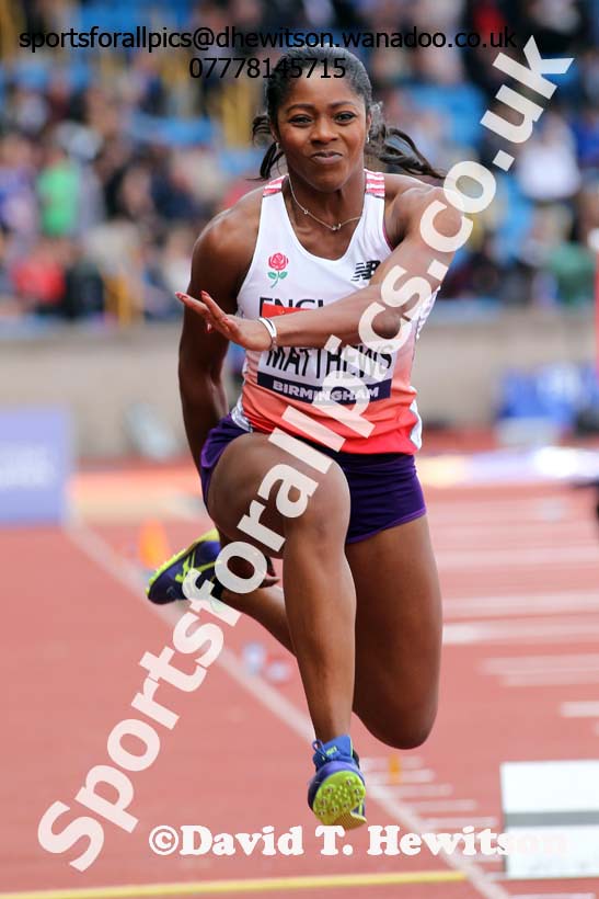 Womens triple jump, British Championships, Birmingham. Photo: David T. Hewitson/Sports for All Pics